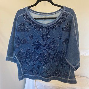 🛑SOLD🛑 Blue Ecote 3/4 sleeve sweater